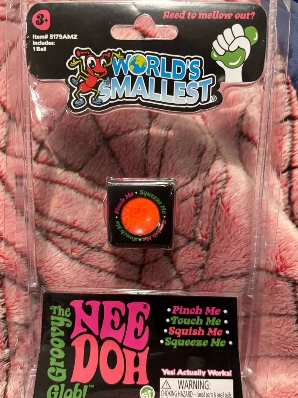 Groovy Nee Doh Glob! Orange Stress Ball Toy